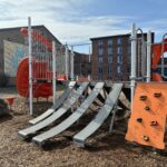 photo showing playground structure
