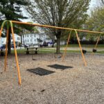 photo showing swings and picnic areas