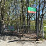 Merino Park entrance on Hartford Ave at Heath St