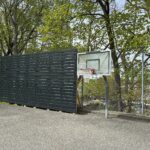 photo showing a basketball net