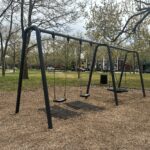 photo showing a swingset