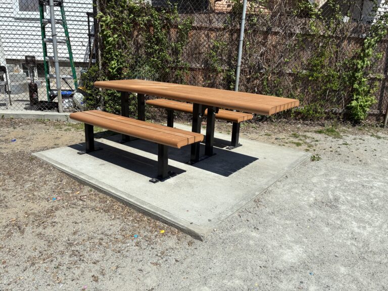 photo showing picnic table