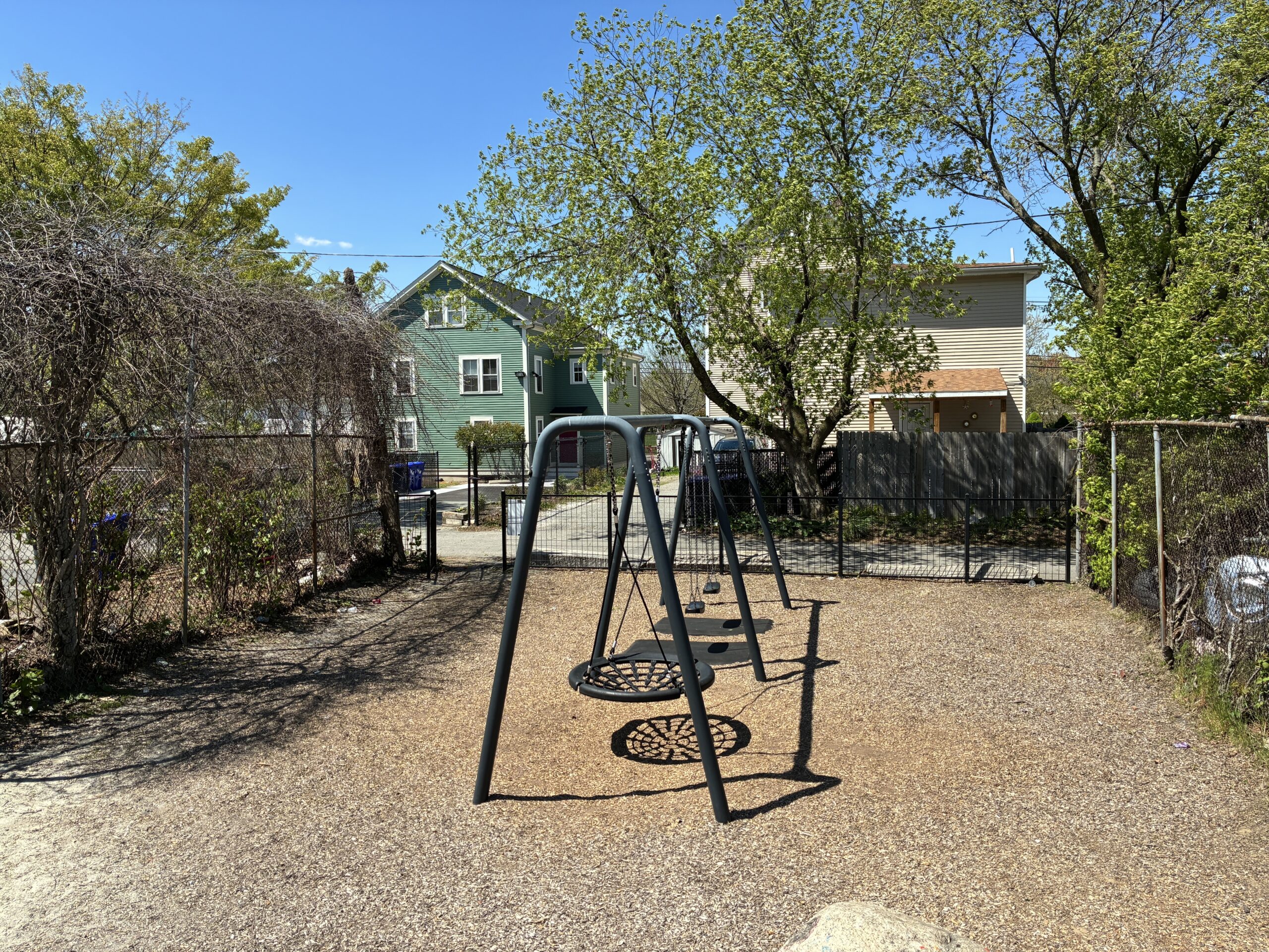 photo showing playground structures