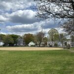 Photo showing a baseball field