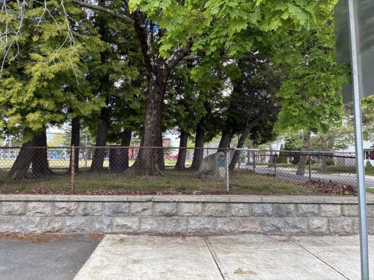 Monument in George J West Park Roanoke St at Mount Pleasant Ave