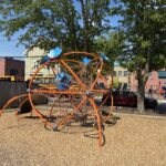 photo showing playground structures