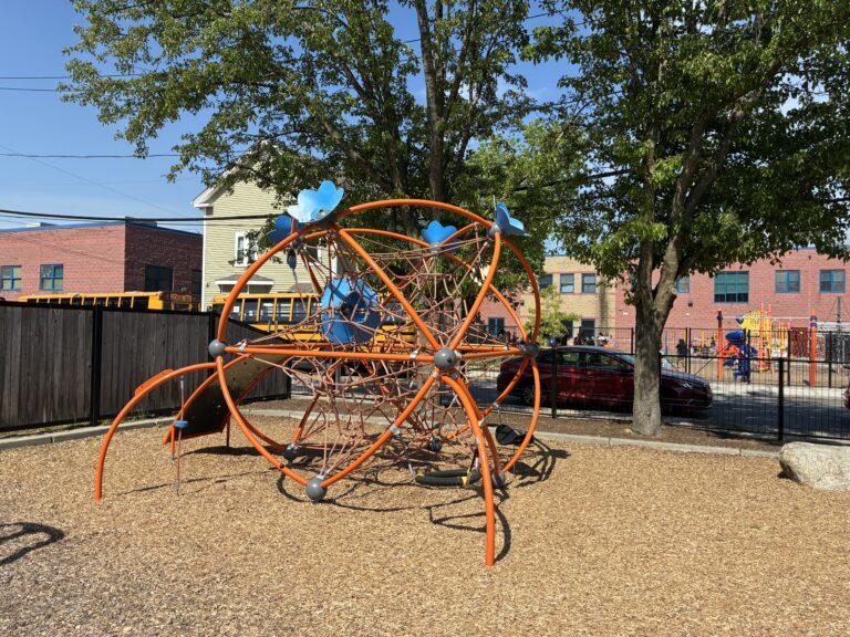 photo showing playground structures