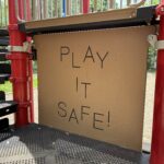 photo showing playground structures