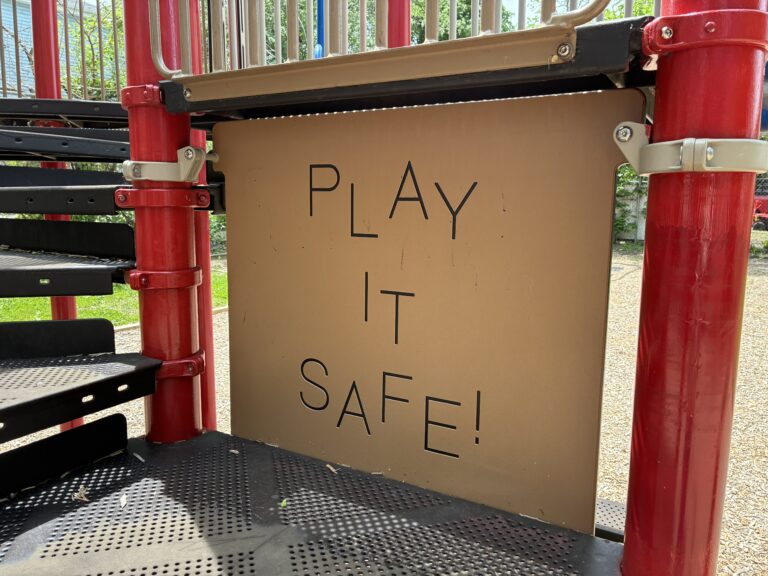 photo showing playground structures