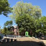 photo showing playground structures