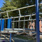 George J West Park Playground bridge