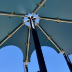 Roof of playground structure at George J West Park