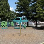 photo showing playground structures