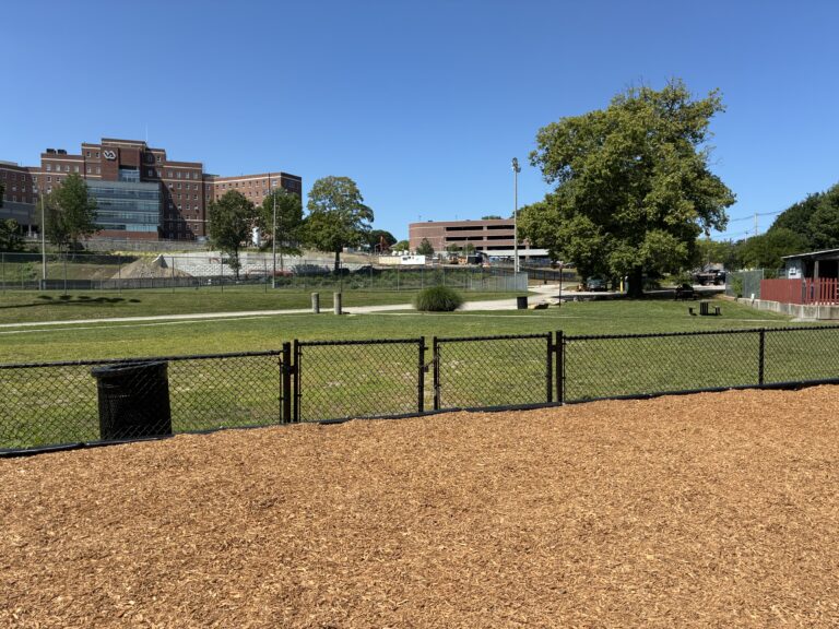 photo of a fence and walking paths