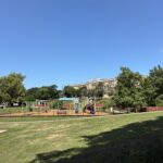 photo showing playground structures