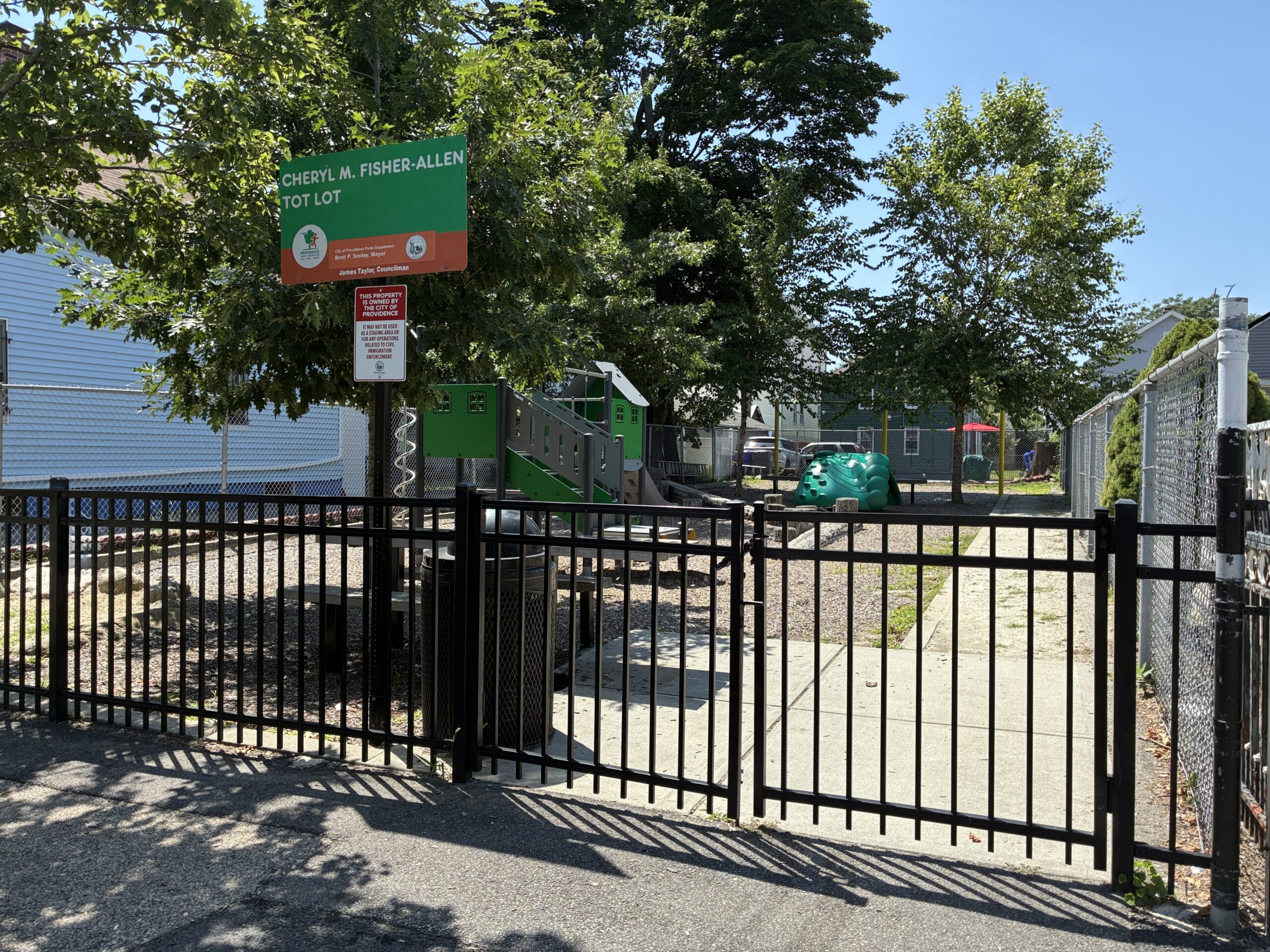 photo showing playground structures