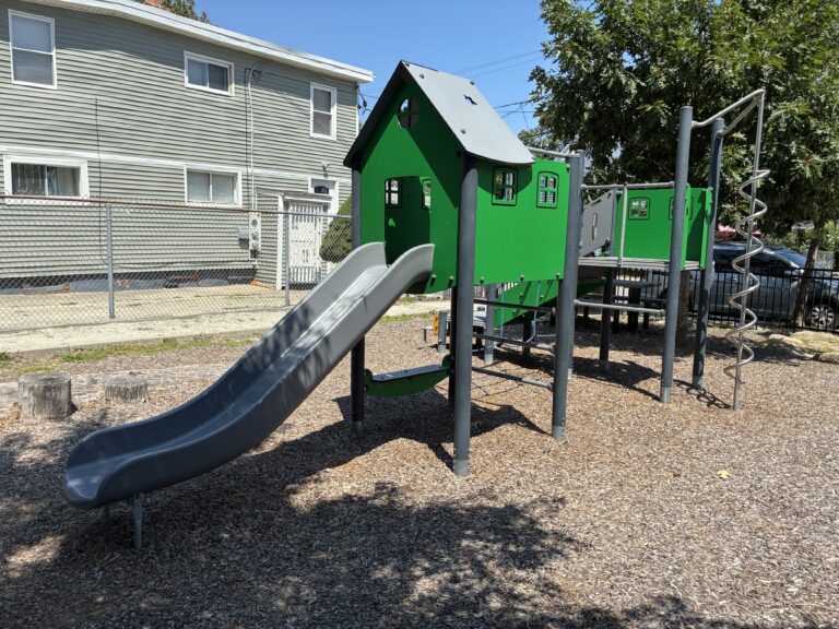 photo showing playground structures