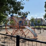 photo showing playground structures
