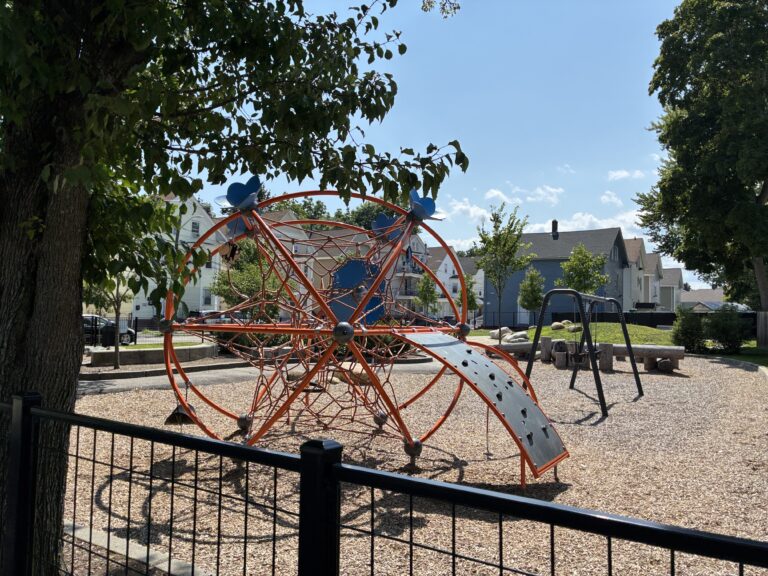 photo showing playground structures