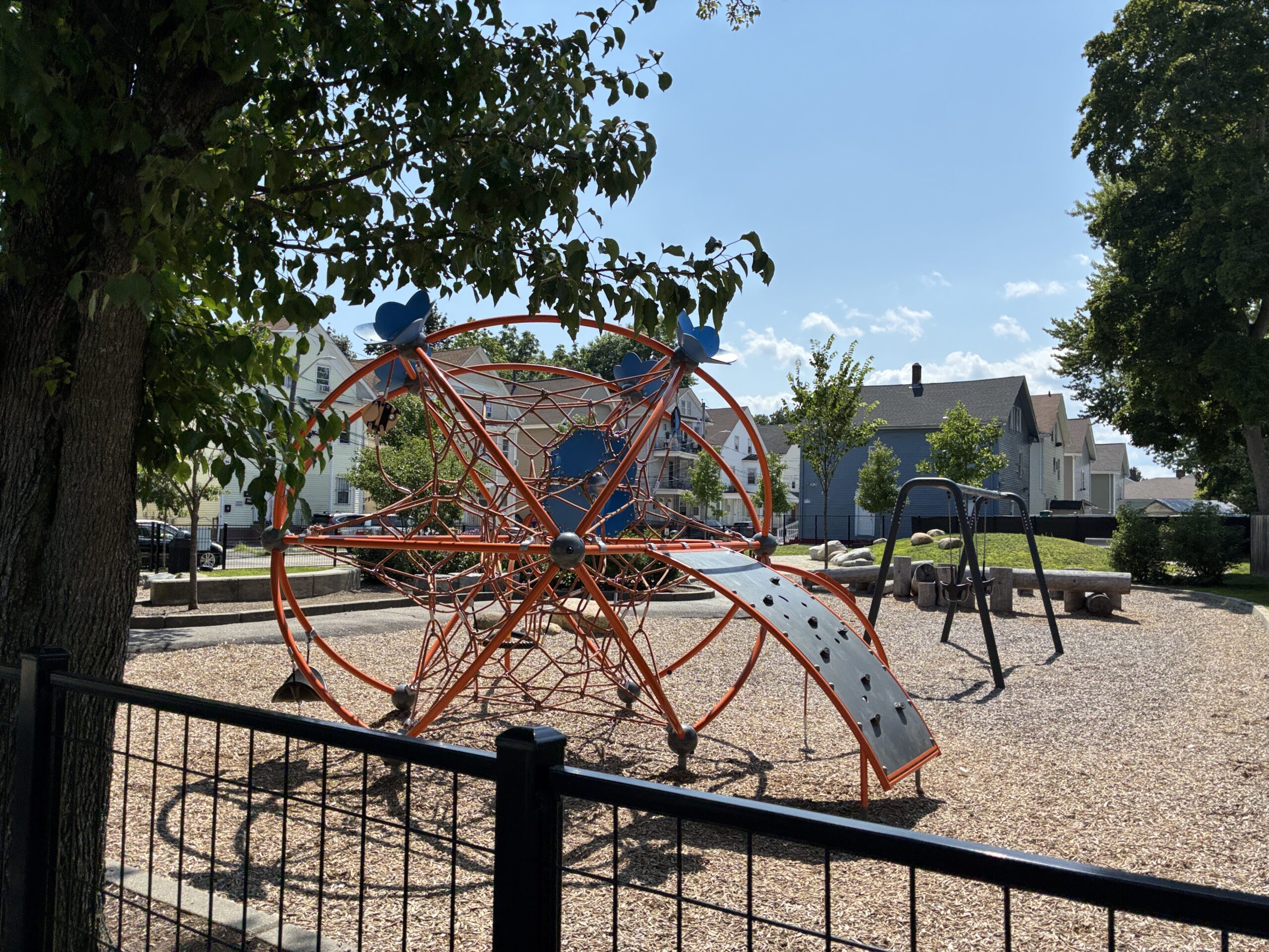 photo showing playground structures