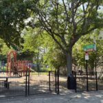 photo showing playground structures