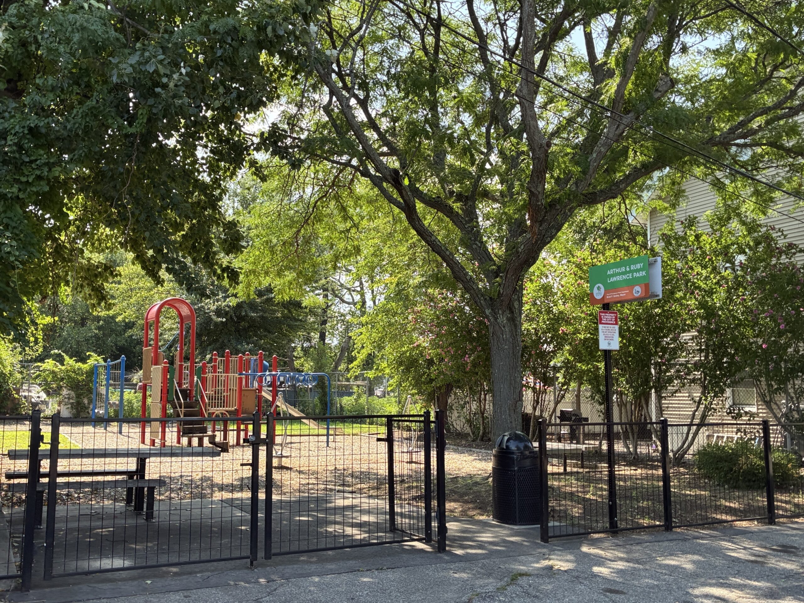photo showing playground structures