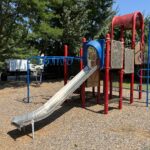 photo showing playground structures