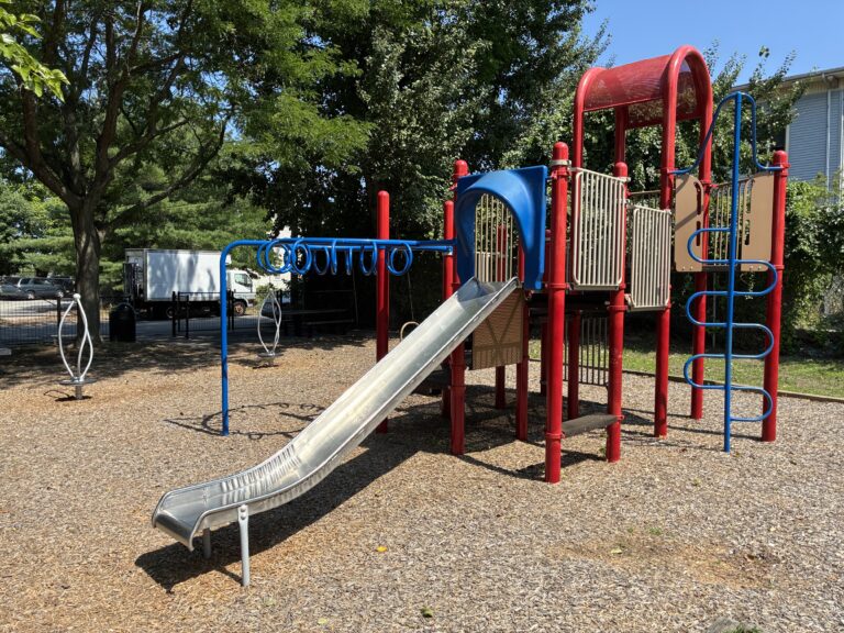 photo showing playground structures