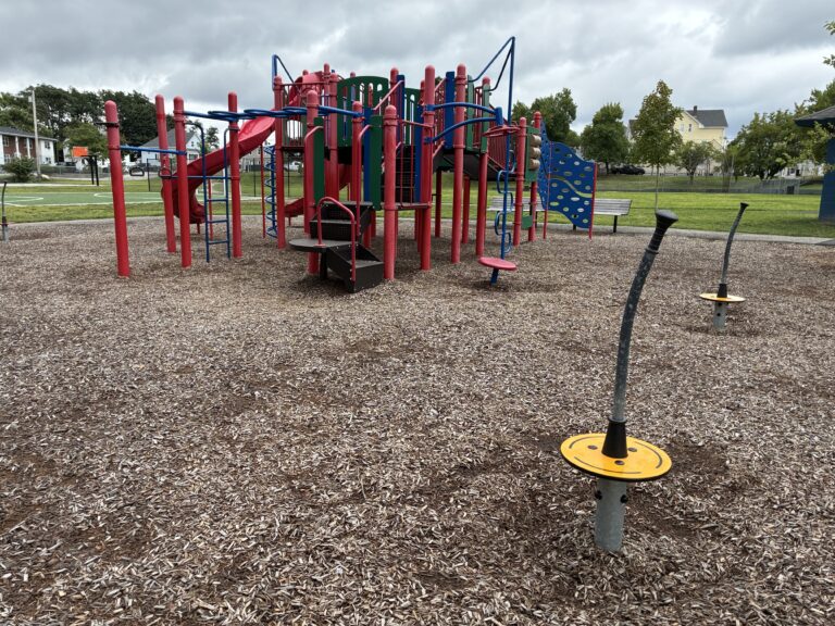 photo showing a playground structure