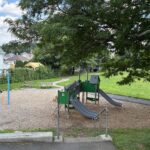 photo showing playground structures