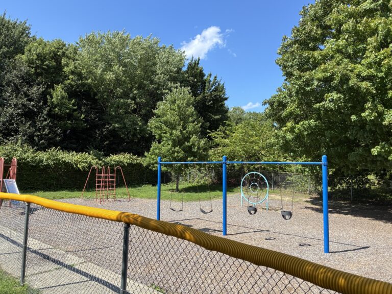 photo showing playground structures