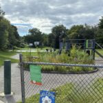 photo showing playground structures