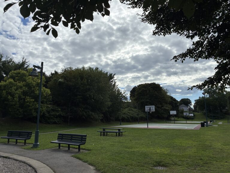photo showing basketball court