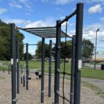 photo showing playground structures