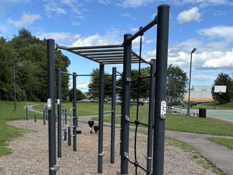 photo showing playground structures