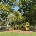 photo showing playground structures