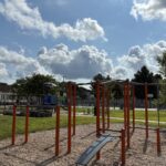photo showing playground structures