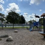 photo showing playground structures