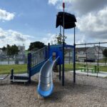 photo showing playground structures