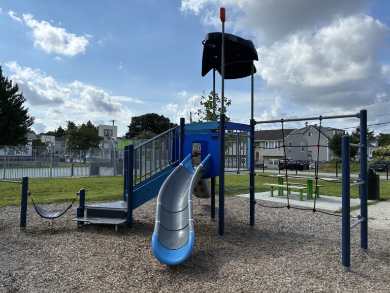 photo showing playground structures