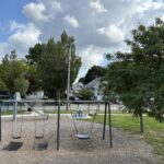 photo showing playground structures