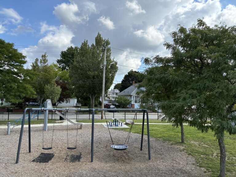 photo showing playground structures