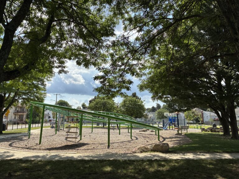 photo showing playground structures