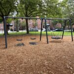 photo of a swing set