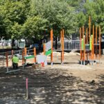 a photo showing a playground structure