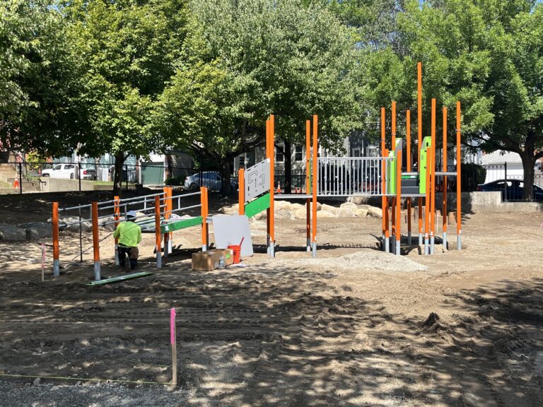 a photo showing a playground structure