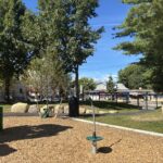 George J West Park playground facing the Chalkstone Ave entrance
