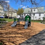 photo showing playground structures