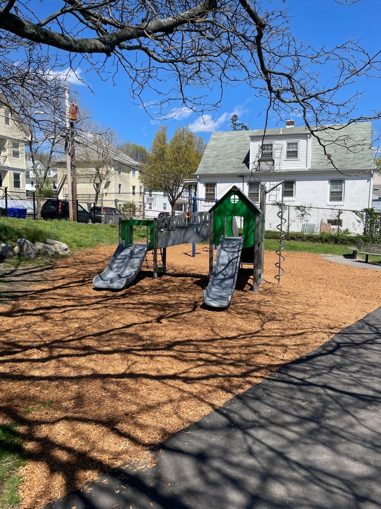 photo showing playground structures