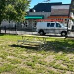 photo of picnic tables